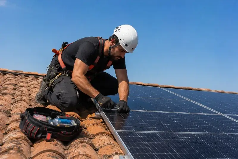 Maintenance et monitoring de panneaux solaires au Barcarès